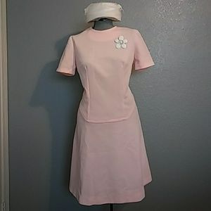 🚫SOLD🚫0's Mod Pink Dress